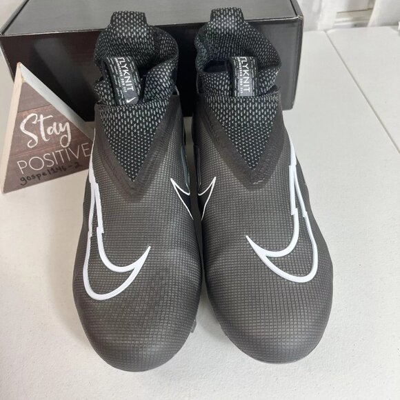 Nike Alpha Menace Elite 3 Mens Size 9.5 Black Football Cleats CT6648-010 - Picture 4 of 10